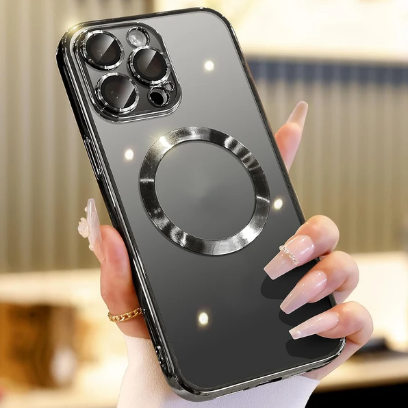 For 14 13 12 11 Pro Max Case Mag Safe Magnetic Camera Lens Cover